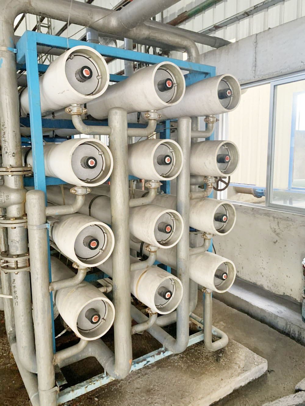 On site pictures of Meizhou Paper Industry's 80m3 pH desalinated water system